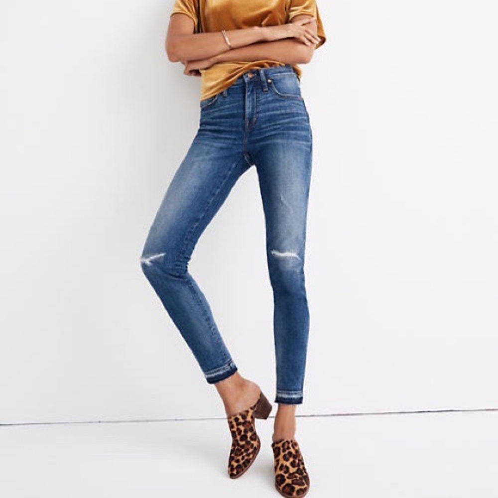 Madewell petite 9” mid-rise skinny jeans